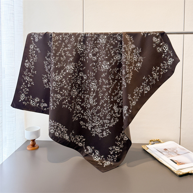 럭셔리 빈티지 90X90cm 여성용 스퀘어 스카프 부드 - Ascot Neck Scarf 리뷰 및 가격