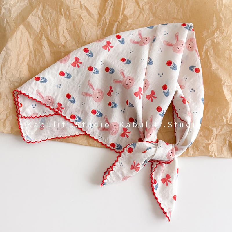 코튼 린넨 스퀘어 스카프 58cm 꽃무늬 프린트 고품질 - Ascot Neck Scarf 리뷰 및 가격