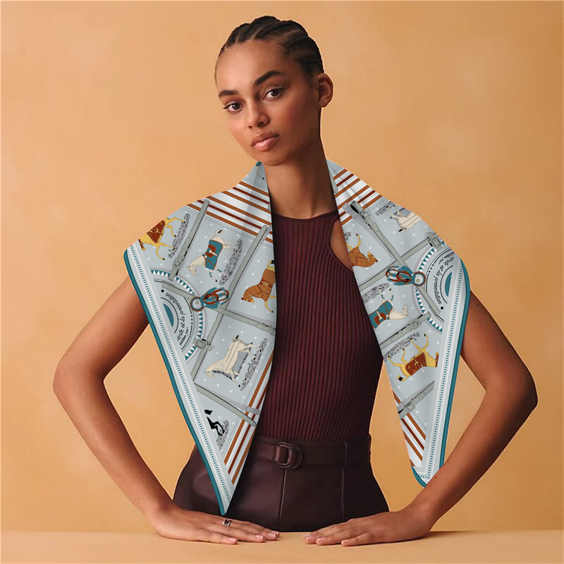 90CM 패션 프린트 캐시미어 실크 스카프 디자이너 명 - Woven Scarf Blanket 리뷰 및 가격